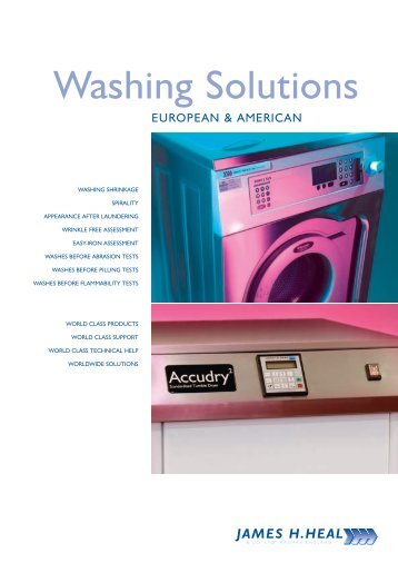 Washing Solutions - James H. Heal Co., Ltd