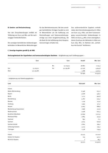 Geschäftsbericht AHBR 2001 - Corealcredit Bank AG