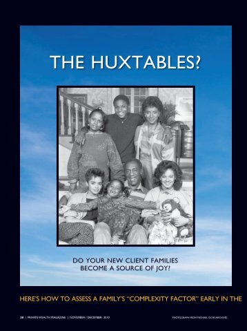 THE HUXTABLES? - James Grubman, Ph.D.