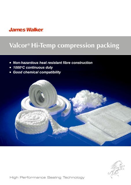 ValcorÂ® Hi-Temp compression packing - James Walker