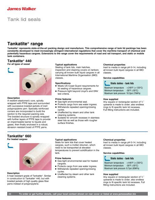 Braided Packings Guide USA - James Walker