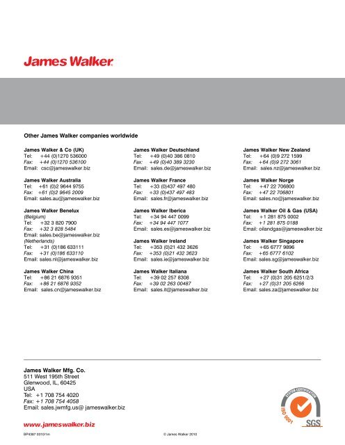 Braided Packings Guide USA - James Walker