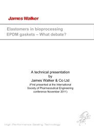 EPDM materials for the pharmaceutical and ... - James Walker