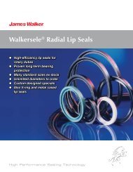 WalkerseleÂ® Radial Lip Seals - James Walker
