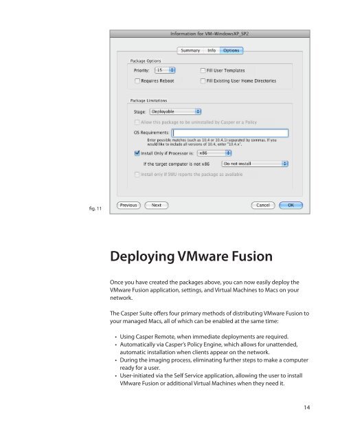 Packaging and Deploying VMware Fusion with the ... - JAMF Software