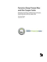 Faronics Deep Freeze and the Casper Suite - JAMF Software