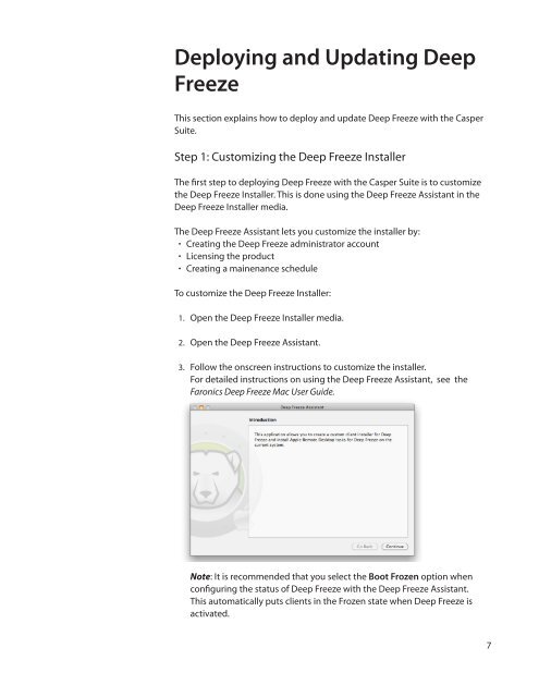 Faronics Deep Freeze and the Casper Suite - JAMF Software