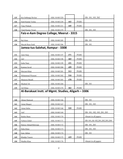 Directorate of Open & Distance Learning MCA ... - Jamia Hamdard