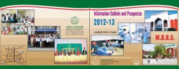 Information Bulletin and Prospectus 2012-13 - Jamia Hamdard
