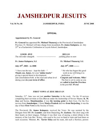 JAMSHEDPUR JESUITS