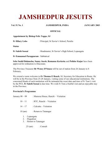 JAMSHEDPUR JESUITS