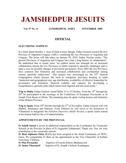 official - Jamshedpur Jesuits