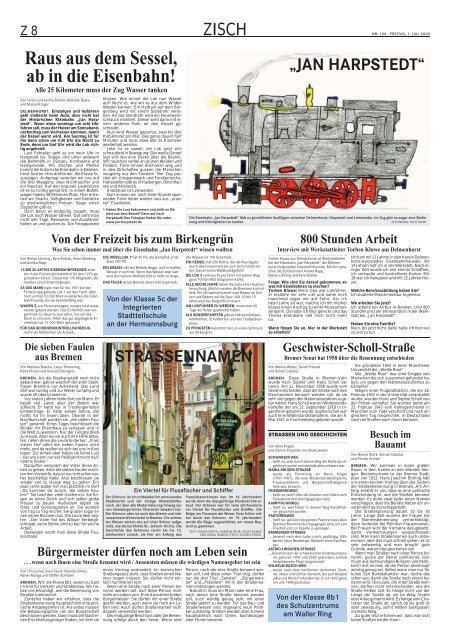 Freitag, 1. Juli 2005 Â· Ausgabe 8 - Jan Harpstedt