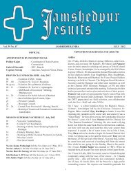 July 2012 - Jamshedpur Jesuits