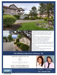 318-2300 Benvoulin Street- Kelowna, BC - Jane Hoffman