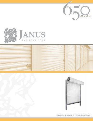 Download the Brochure - Janus International