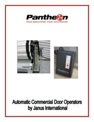 Pantheon Commercial Operators - Janus International
