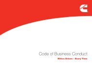 Code of Business Conduct - Cummins