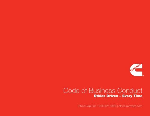 Code of Business Conduct - Cummins