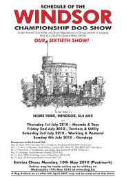 windsor championship dog show - Jaquenetta
