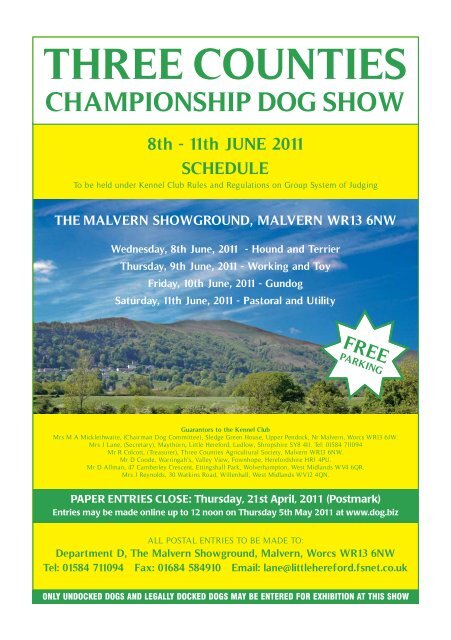 Three counties cheap dog show