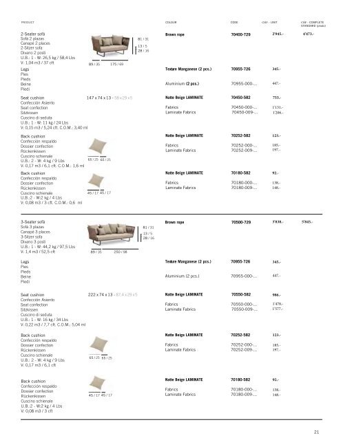 PRICE LIST - Europa - Jardin-Confort