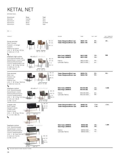 PRICE LIST - Europa - Jardin-Confort