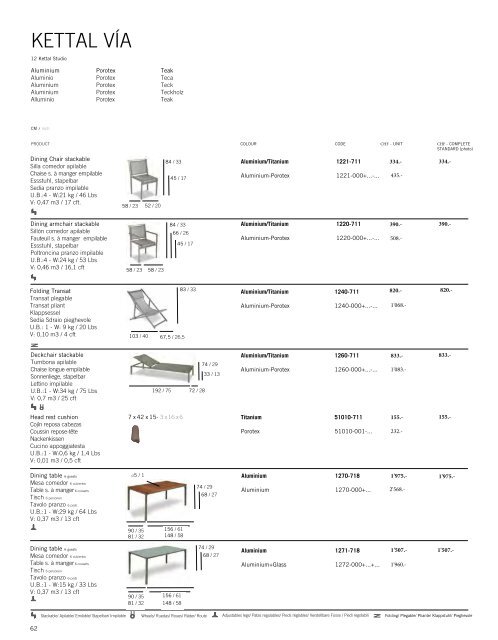 PRICE LIST - Europa - Jardin-Confort