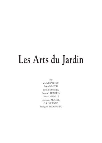 les arts du jardin - Association des Parcs et Jardins en RÃ©gion Centre