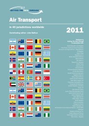 Getting the deal through - Air Transport 2011 - Jarolim