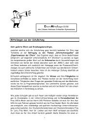 Mitteilungen aus der Schulleitung - Johann-Andreas-Schmeller ...
