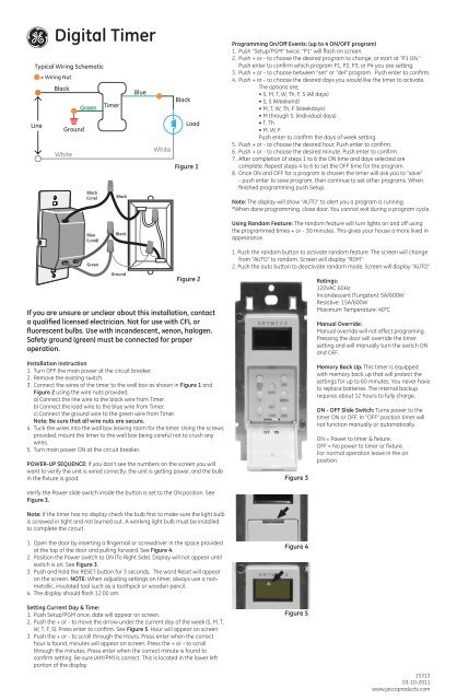 Jacmar Timer Digital Timer - Jasco Products