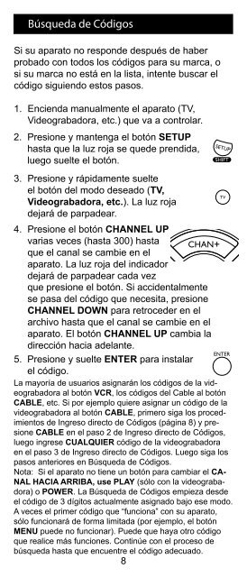 Control Remoto Universal - Jasco Products