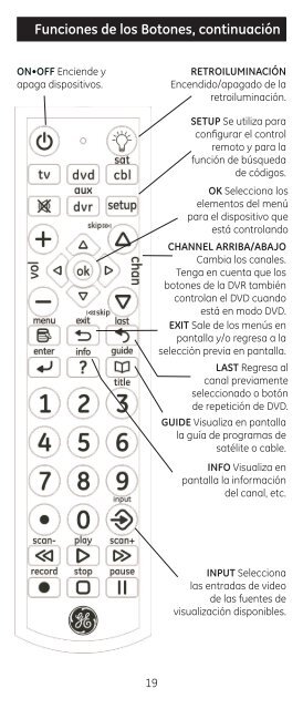 Universal Remote Instruction Manual - Jasco Products