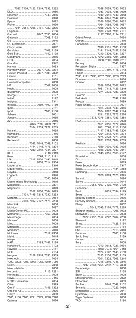 Universal Remote Instruction Manual - Jasco Products