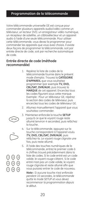 Universal Remote Instruction Manual ... - Jasco Products