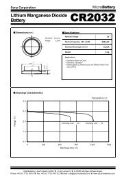 Sony Micro Battery | CR2032 - Jauch Batteries