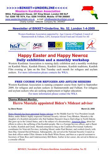 (WKA) Newsletter 15/04/2009 (in English) - Dr Jawad Mella's Website