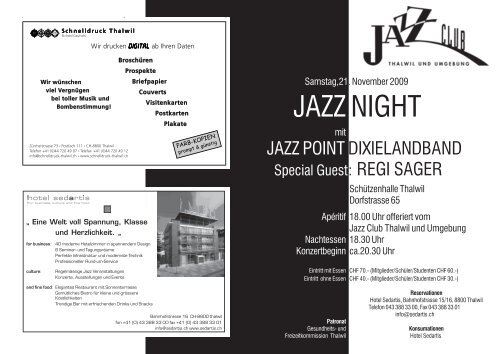 JAZZ NIGHT - Jazzclub Thalwil