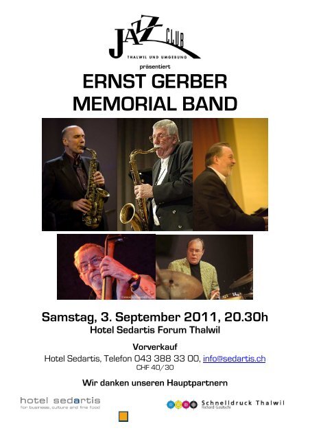 ERNST GERBER MEMORIAL BAND - Jazzclub Thalwil