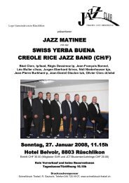 MASHA BIJLSMA SUPERBAND (NL) - Jazz-Club Thalwil