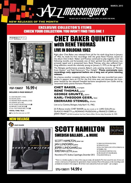 Download march 2013 issue - Jazz Messengers