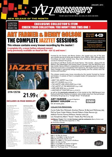 Download january 2013 issue - Jazz Messengers