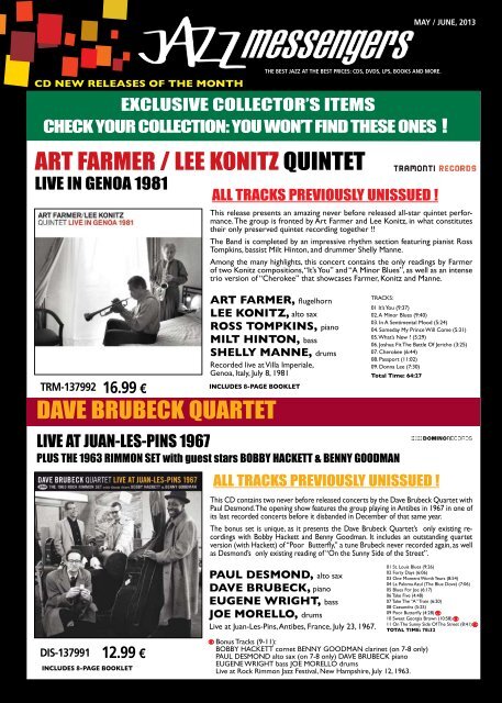 Download may june 2013 issue - Jazz Messengers