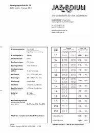 Anzeigen-Preisliste als PDF-Datei herunterladen - Jazz Podium