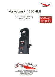 Varyscan Â® 4 1200 HMI - JB-lighting Lichtanlagentechnik GmbH