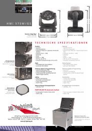 HMI 575W/GS - JB-lighting Lichtanlagentechnik GmbH