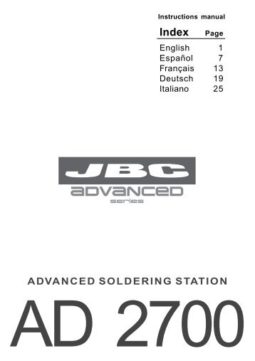 ADVANCED SOLDERING STATION - JBC