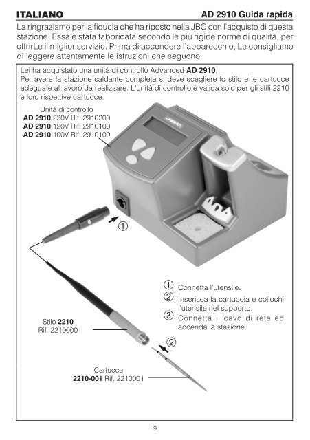 DIGITAL SOLDERING STATION Index - JBC