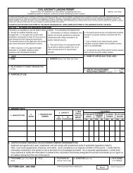 DD Form 2401, Civil Aircraft Landing Permit, January 2008